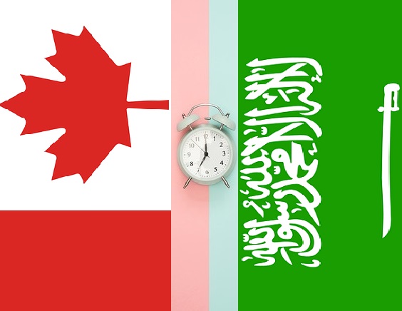 ‏كم ساعة طيران من السعودية الى كندا