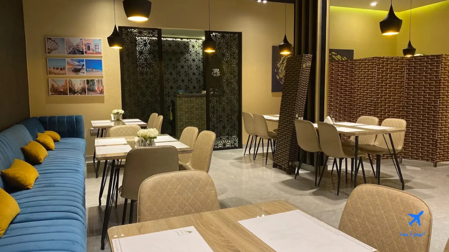 صورة من داخل مطعم صنوبر الجبيل