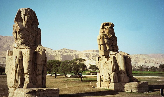 بعض الأثار الفرعونية الموجودة على أرض النوبة المصرية